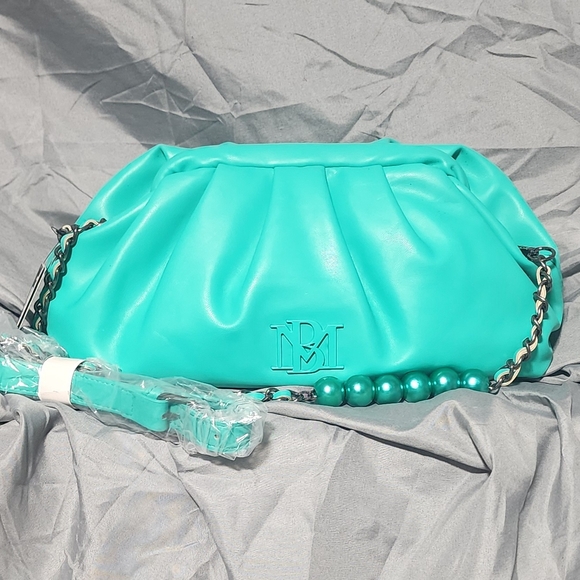 NWT Badgley Mischla Vegan Leather Teal Green Crossbody Bag Purse - Picture 2 of 11
